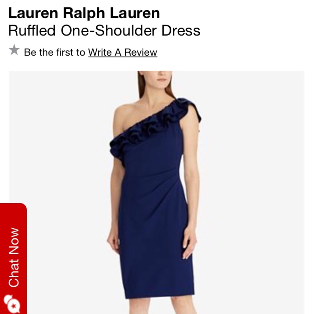 Ralph Lauren
Ruffled One-Shoulder Dress